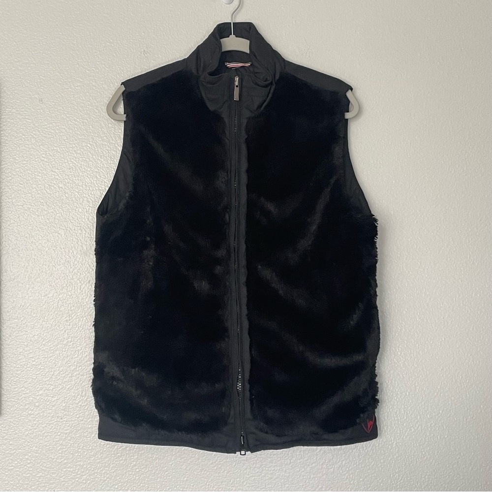 Rossignol Faux Fur Vest Black Winter Size 48 or XL